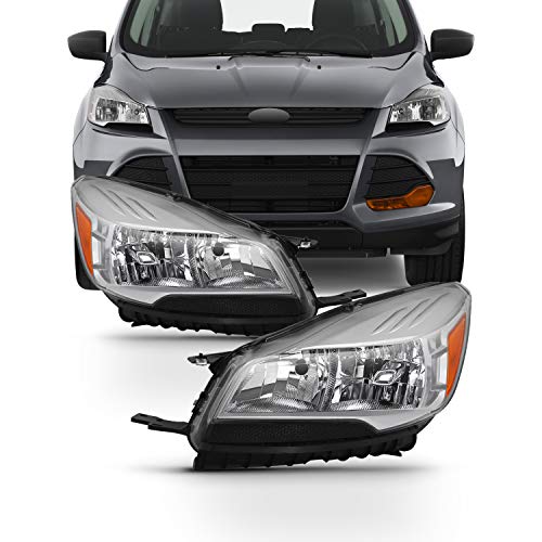 AKKON - For 2013 2014 2015 2016 Ford Escape Headlight Driver Left+ Passenger Right Side Replacement
