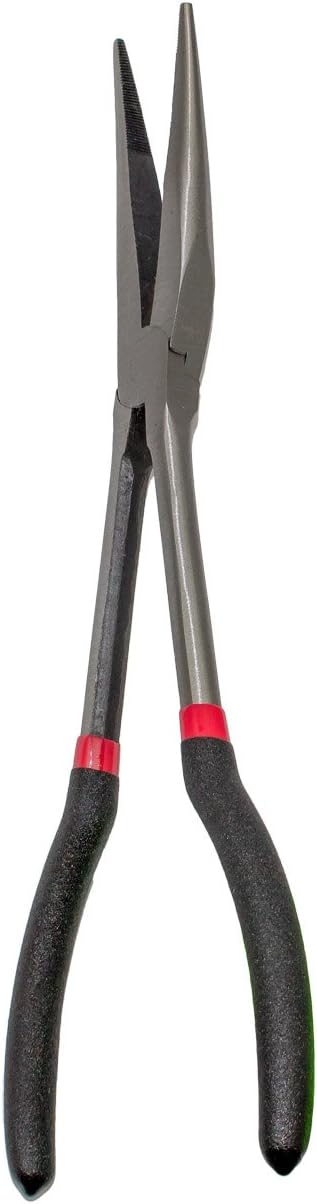 KING 11-Inch Long Reach 15-Degree Bent Long Nose Pliers