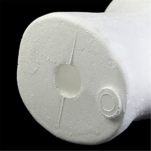 Testa uomo in polistirolo espanso, espositore per