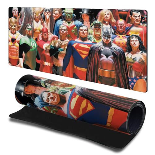 Tapis de souris pour jeux PC Justice League DC Comics grand tapis clavier L