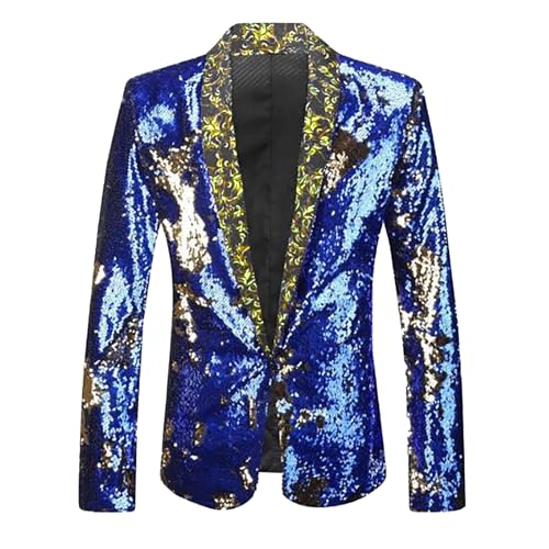 Blazer décontracté paillettes homme costume de scène et tenue de soirée