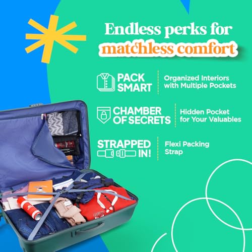 Image of American Tourister Ivy 2.0 | Medium Size Check-in Trolley Bag (68 cm) | 360 8 Wheel Travel Luggage | Hard Case Polypropylene (PP) Suitcase | Combination Lock | Dark Forest