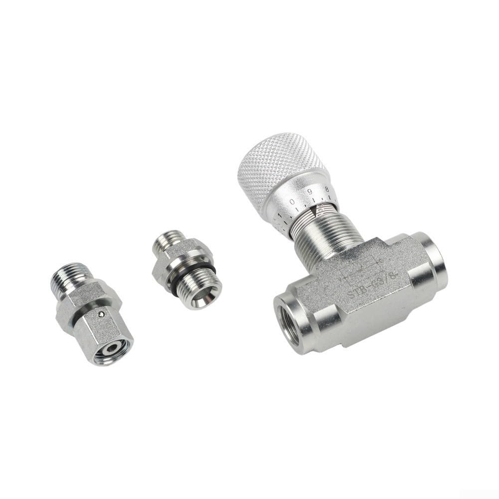 Valvola a farfalla bidirezionale 08L connettore limitatore di flusso bidirezionale ad alta pressione 5800 PSI acciaio per idraulica (STB-G3/8)