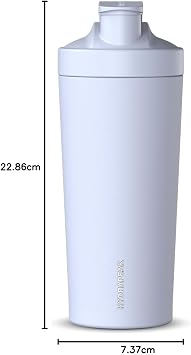Hydrapeak 26oz Insulated Protein Shaker Bottle, Stainless Steel, Iceberg, 79oz, Gym, On-the-go, Protein Shake Mixing
