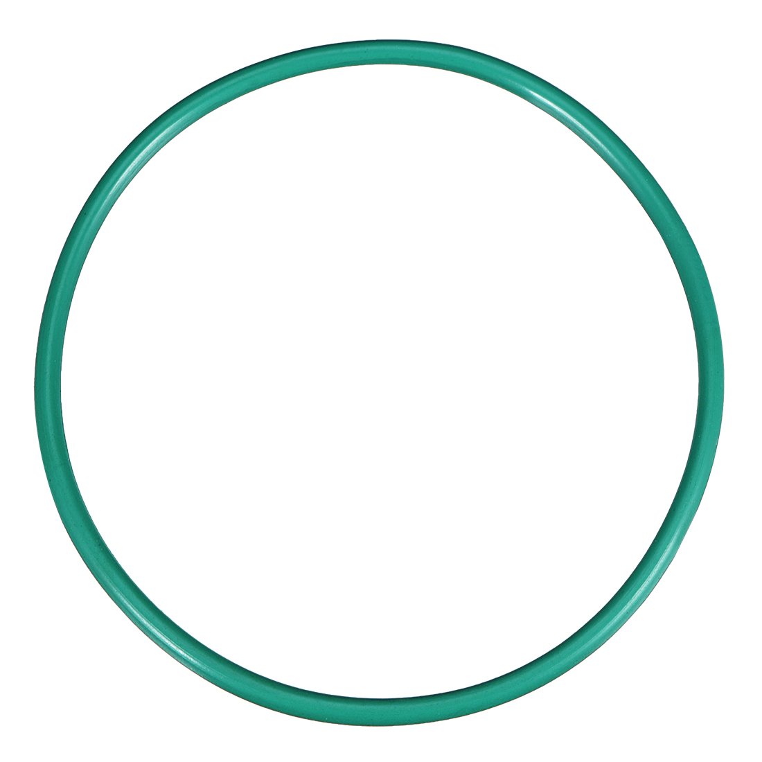uxcell Fluorine Rubber O-Rings, 50mm OD 46mm ID 2mm Width FKM Seal Gasket for Machinery Plumbing, Green, Pack of 1