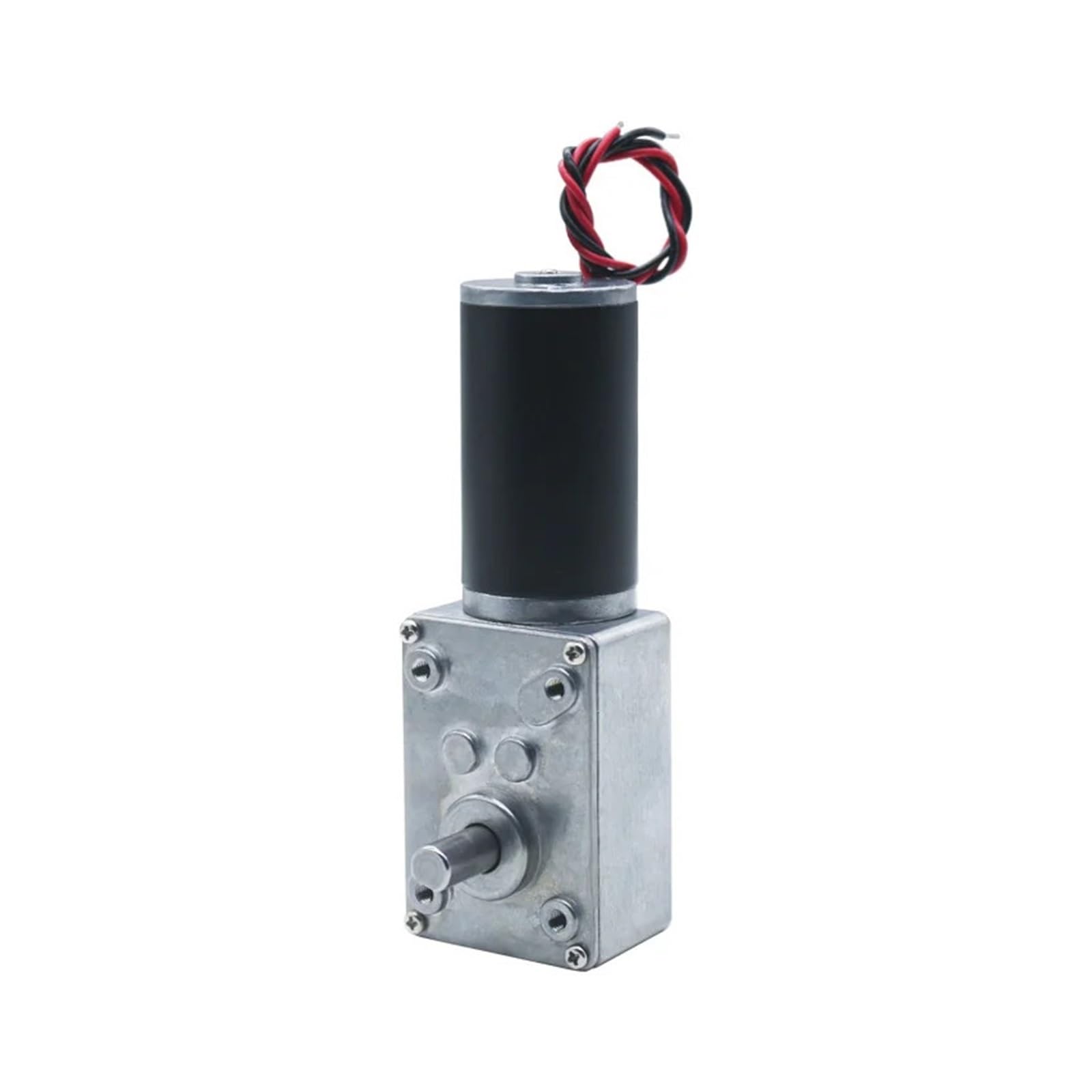 Motor de engranaje helicoidal autoblocante de baja velocidad y marcha atrás de metal con engranaje de alto par(12 RPM,12V)