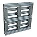 Vestil SPL-3636 Galvanized Steel Pallet 36 in. x 36 in. x 4-3/4 in. 8,000 Lb. Floor Capacity Gray