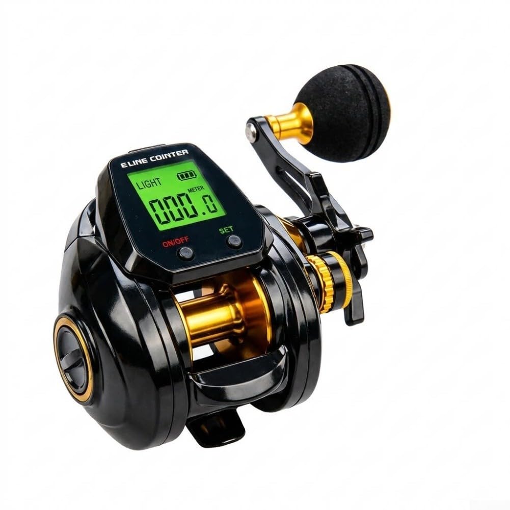 Digitale Baitcasting Rolle 7.2:1 LED Zähler USB