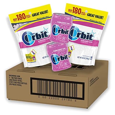 ORBIT Bubblemint Sugar Free Chewing Gum Bulk Pack Cover