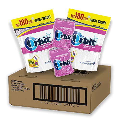 Orbit Bubblemint Sugar Free Chewing Gum Bulk Pack