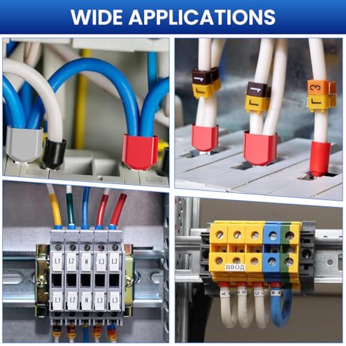 Image of Serplex 1200pcs Wire Ferrules Terminals Kit with 900 Single Terminal Connectors (up to 16mm) & 300 Double Wire Terminals, Dual Barrel Ferrules Connectors Insulated Ferrule Crimp Pins for AWG 22-5
