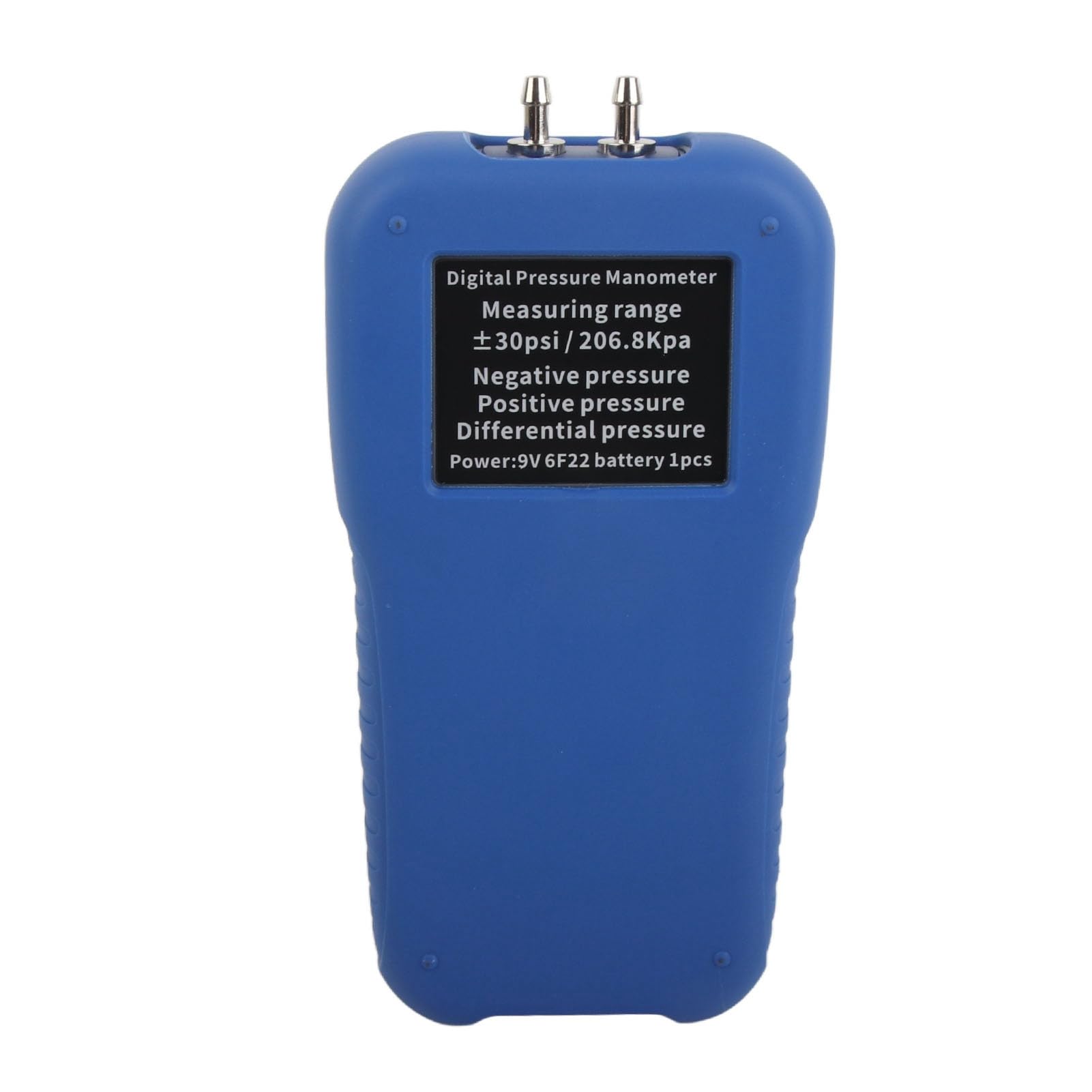 Bewinner Manómetro Digital Pantalla LCD Alta Precisión ±0.3% FS, Manómetro Diferencial Portátil 0~30PSI 0~200Kpa, Medidor de Presión de Aire de Gas con 32 Registros de Datos y Retroiluminación, para
