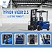 2025 TYPHON Vigor 2.5 Blue Electric Forklift 2.5 Ton Lifter Lift Truck Jitney Hi-Lo