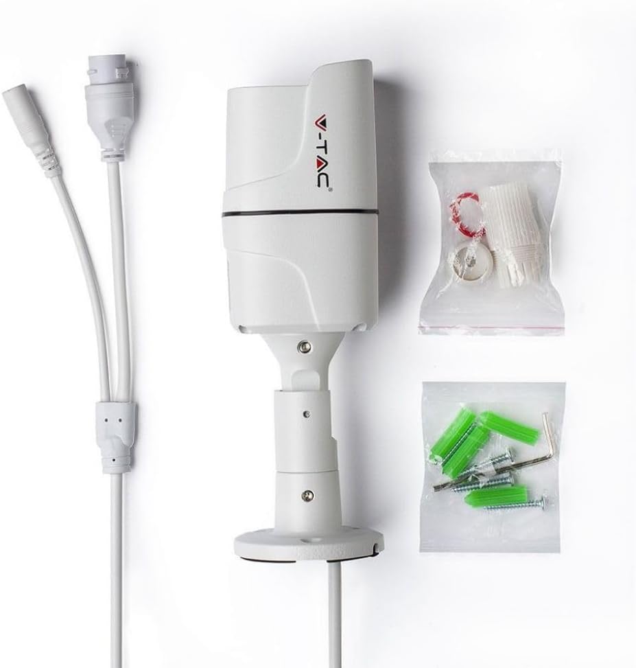 V-TAC VT-5135 IP Security Camera with included mounting accessories