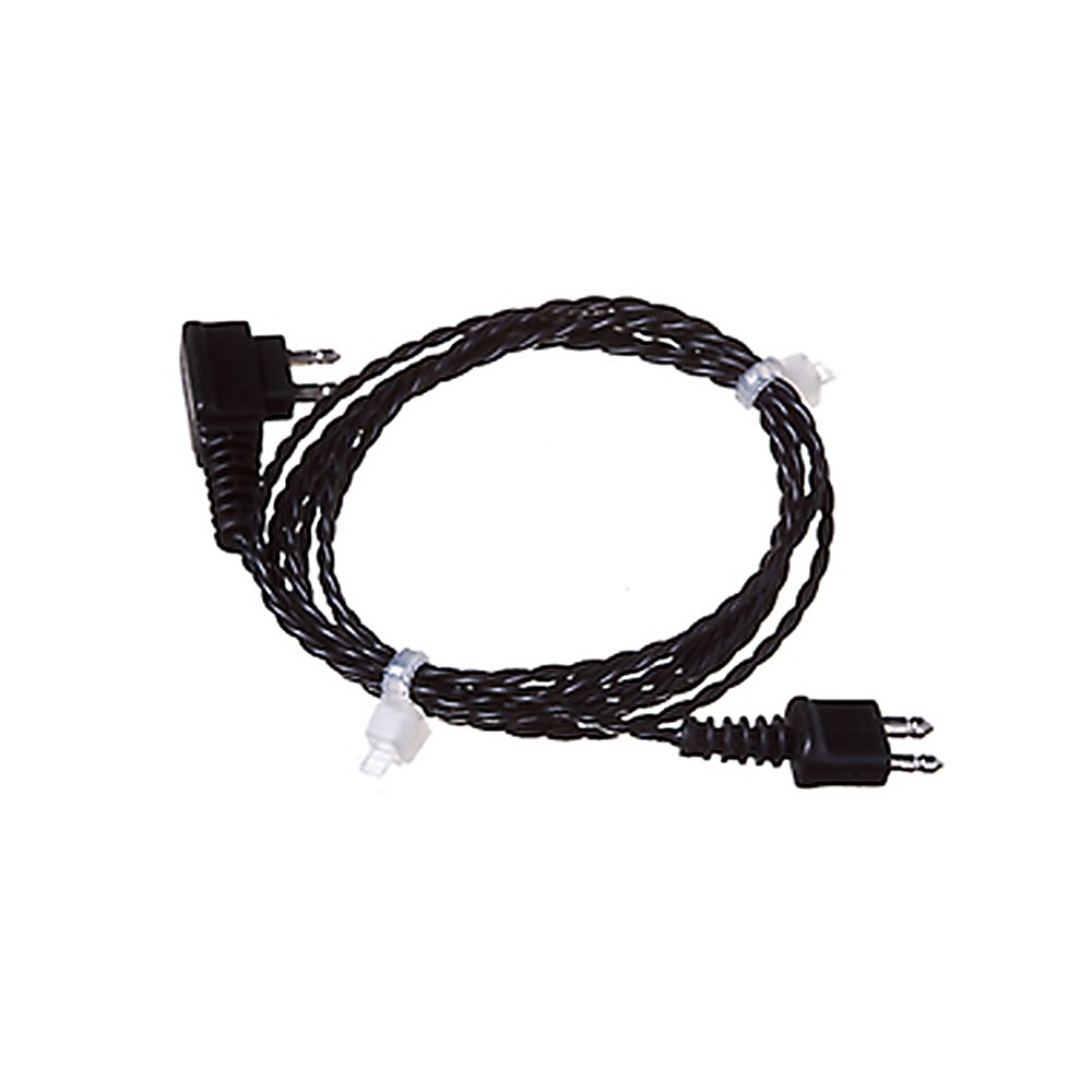 2 pin Hearing Aid Receiver Cable for Body Aids Pocket Hearing aid Replacement Audio line (Black)