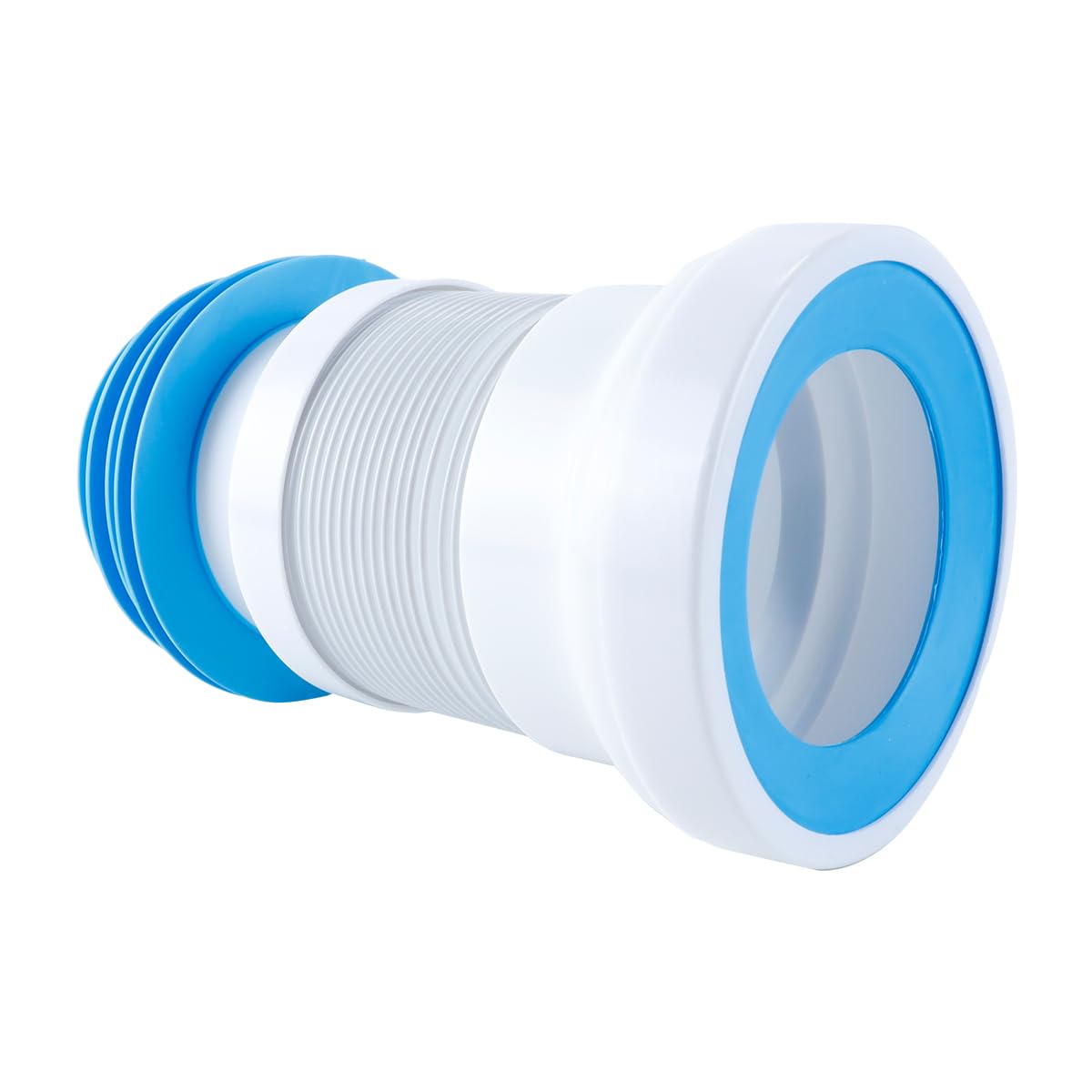 Ausi Conector universal para tubería de inodoro: extensible de 275 a 430 mm, flexible y sellable (compatible con la mayoría de los inodoros)