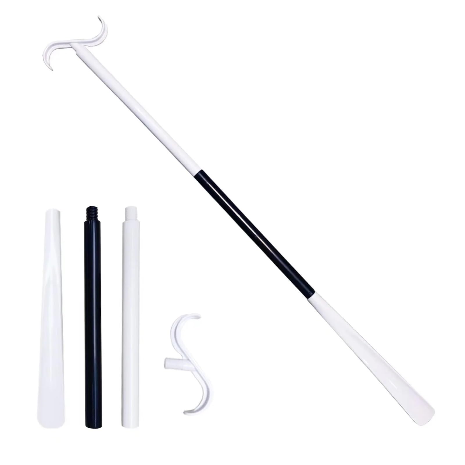 Plastikowa łyżka do butów z długą rączką, bardzo długa 88 cm, wielokolorowa dla mężczyzn, kobiet i seniorów