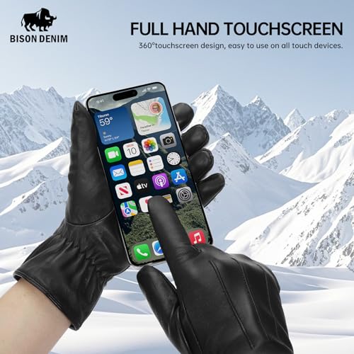 BISON DENIM Women's Sheepskin Gloves