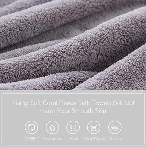 Moonqueen Ultra Soft Towel Set - Quick Drying - 2 Bath Towels 2 Hand Towels 2 Washcloths thumb #3