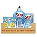 Sun Kit d'Entretien pour Lave-Vaisselle avec Désodorisant Liquide Rinçage/Nettoyant Machine 600 g