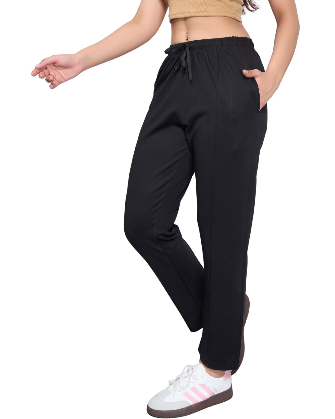 Woman Plus Size Easy Cotton Track Pants, Comfortable Lower, Trouser, Joggers, Lounge Wear, Night n, Pajama, Travel Pant
