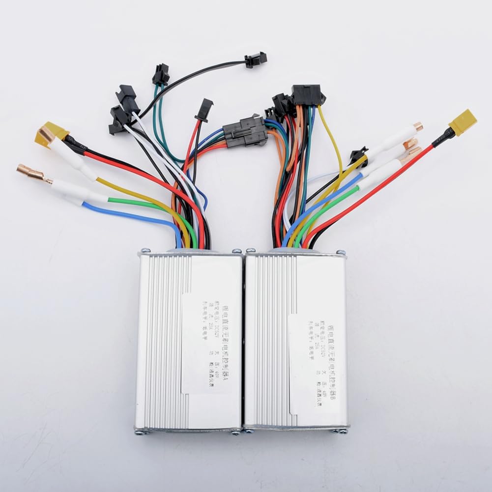 Controlador de motor eléctrico de 52 V 25 A 1200 W JP sin escobillas para scooter eléctrico A+B de doble accionamiento