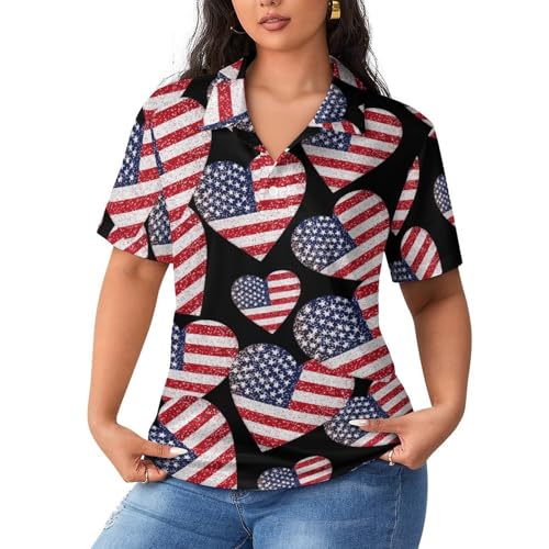 Camiseta casual de golf y tenis femenina para evitar el sudor con cuello clásico