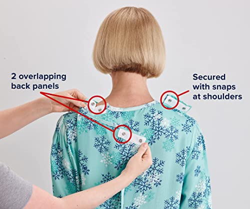 Silverts Open-Back Hospital Gowns for Women – Comfortable, Easy Dressing for Seniors & Patients - Lace Trim 2/3 Sleeve - Image 7