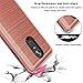 Stylo 4 Phone Case,Stylo 4 Plus Case with Tempered Screen Protector,Hybrid Dual Layer Case Compatible LG Q Stylus-Rosegold
