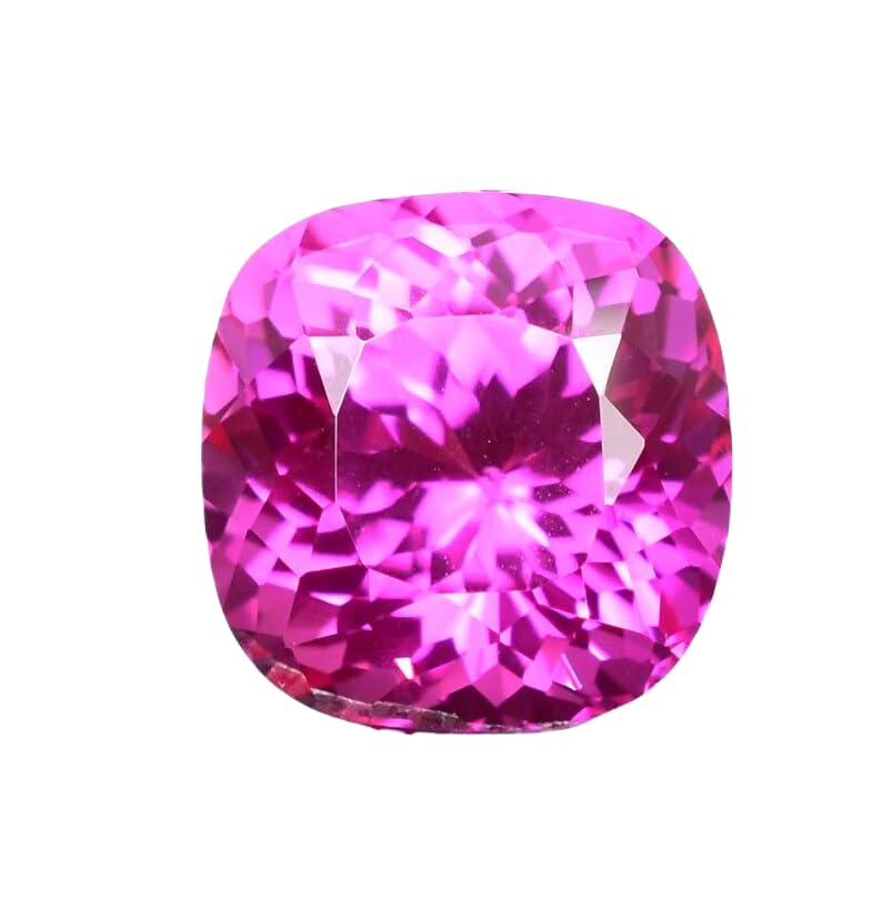 Saphir rose naturel 12mm coussin pour remplacer une pierre de pendentif