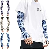 Ladiery 3 Paar Arm Sleeves Ärmlinge mit Camo Muster Anti UV Running, Radsport, Outdoor-Aktivitäten für Damen Herren