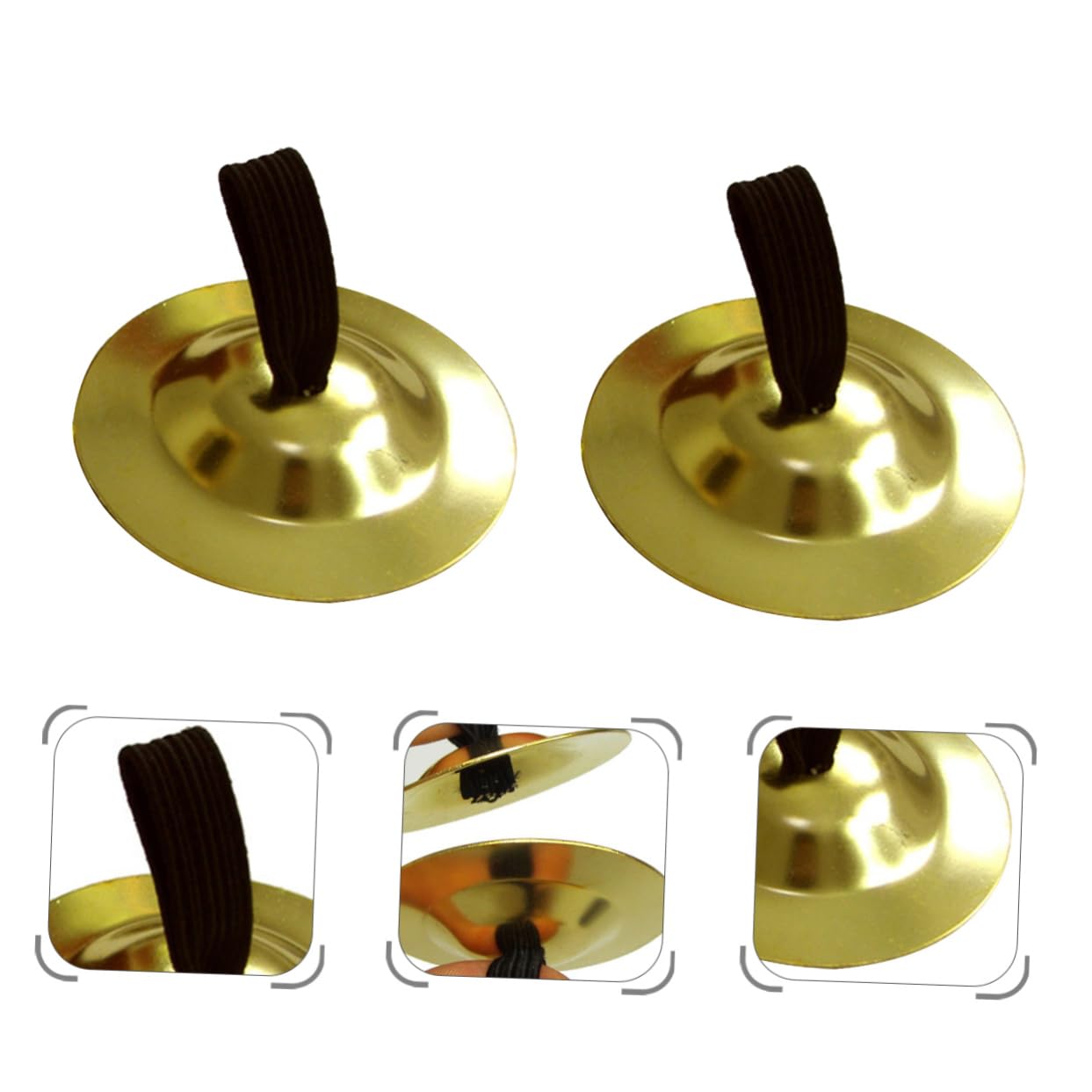 HEMOTON Jewelry Mini Cymbals Hand Cymbal for Boys and Girls Zills Musical Instrument Easy to Wear