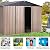 AECOJOY 8' x 10' Metal Storage Shed for Outdoor, Steel Yard Shed with Design of Lockable Doors, Utility and Tool Storage for Garden, Backyard, Patio, Outside use.