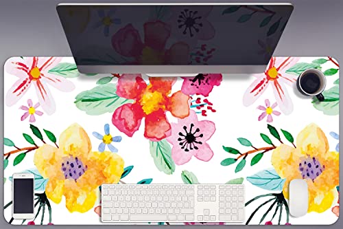 Sous-main gaming 90x45cm imperméable anti-rayure Decormat Jardin Magique
