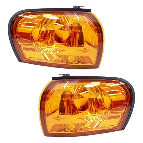 GAZOZ PERFORMANCE Crystal Amber Corner Lights Lamps W/E-Mark For 1992-2000 Subaru impreza Outback GC8 CC8A