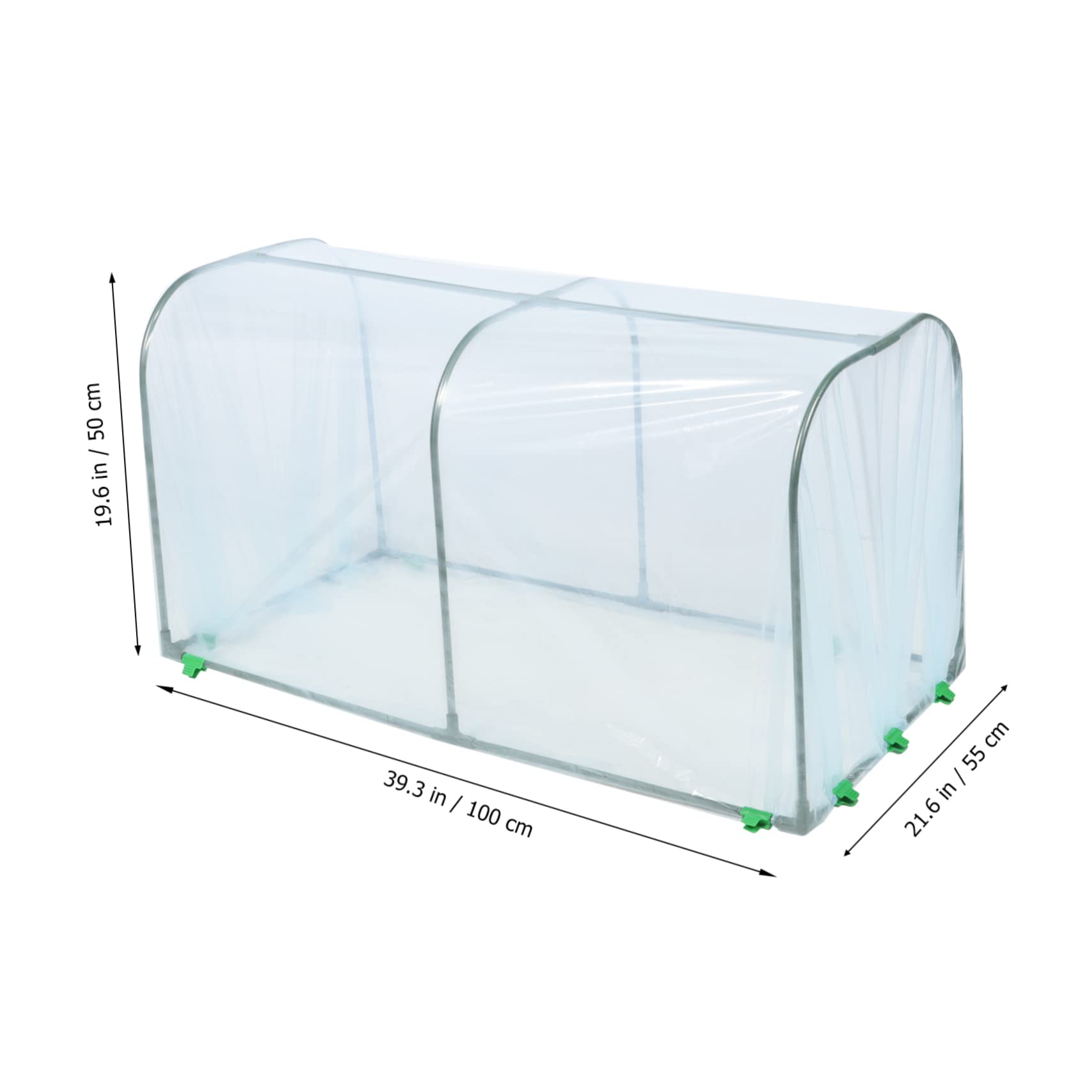 Invernadero de Plástico para Plantas, Cubierta Térmica para Exterior E Interior, Soporte para Flores y Fácil Instalación
