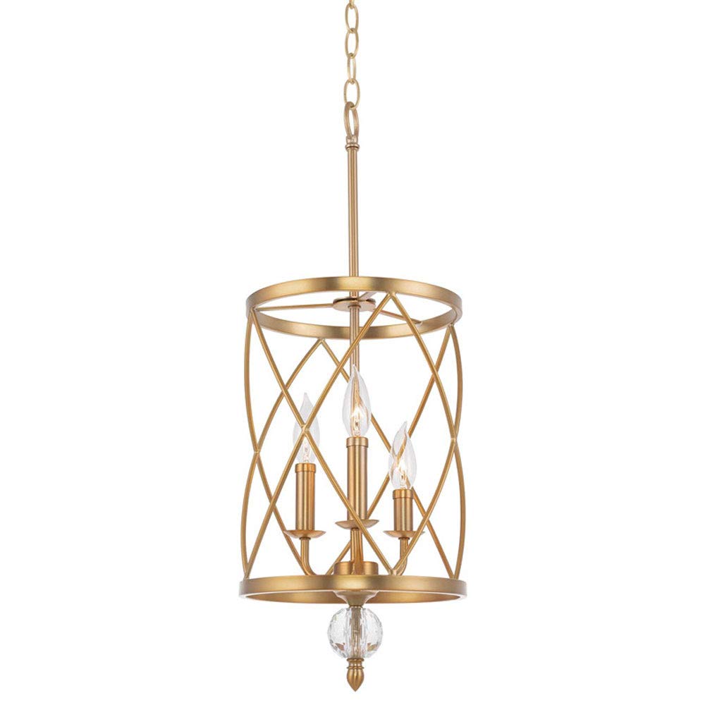 WEZXRLZNE Nordic Creative Personality Chandelier 3 Heads E12 Smooth Light Fixture Cylindrical Iron Cage Shape Residential Lamp Suitable for Bedroom, Living Room, Entrance Hall Ceiling Lighting(B)