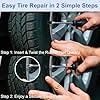 COOSLIM 60PCS Tire Repair Rubber Nail, Rubber Vacuum Tire Repair Spiral Screws Kits, Self-Service Tire Screw Plugs Quick Repairs Tool for Car, Motorcycle, Truck, Tractor Tires Puncture Repair (60) #3