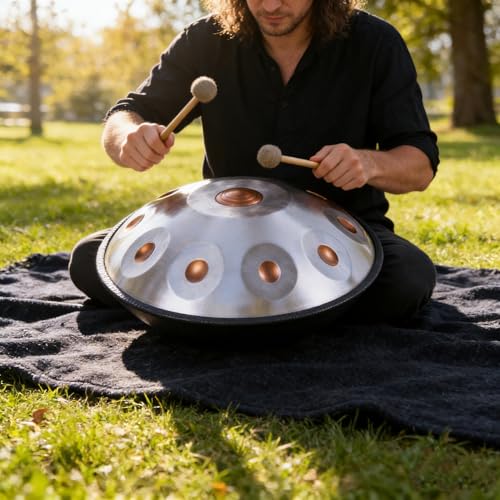 Golden Eye Handpan 9 Notas en Acero Inoxidable miniatura 6