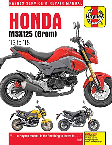 Haynes Honda MSX125 (Grom) '13 to '18 Service and Repair Manual