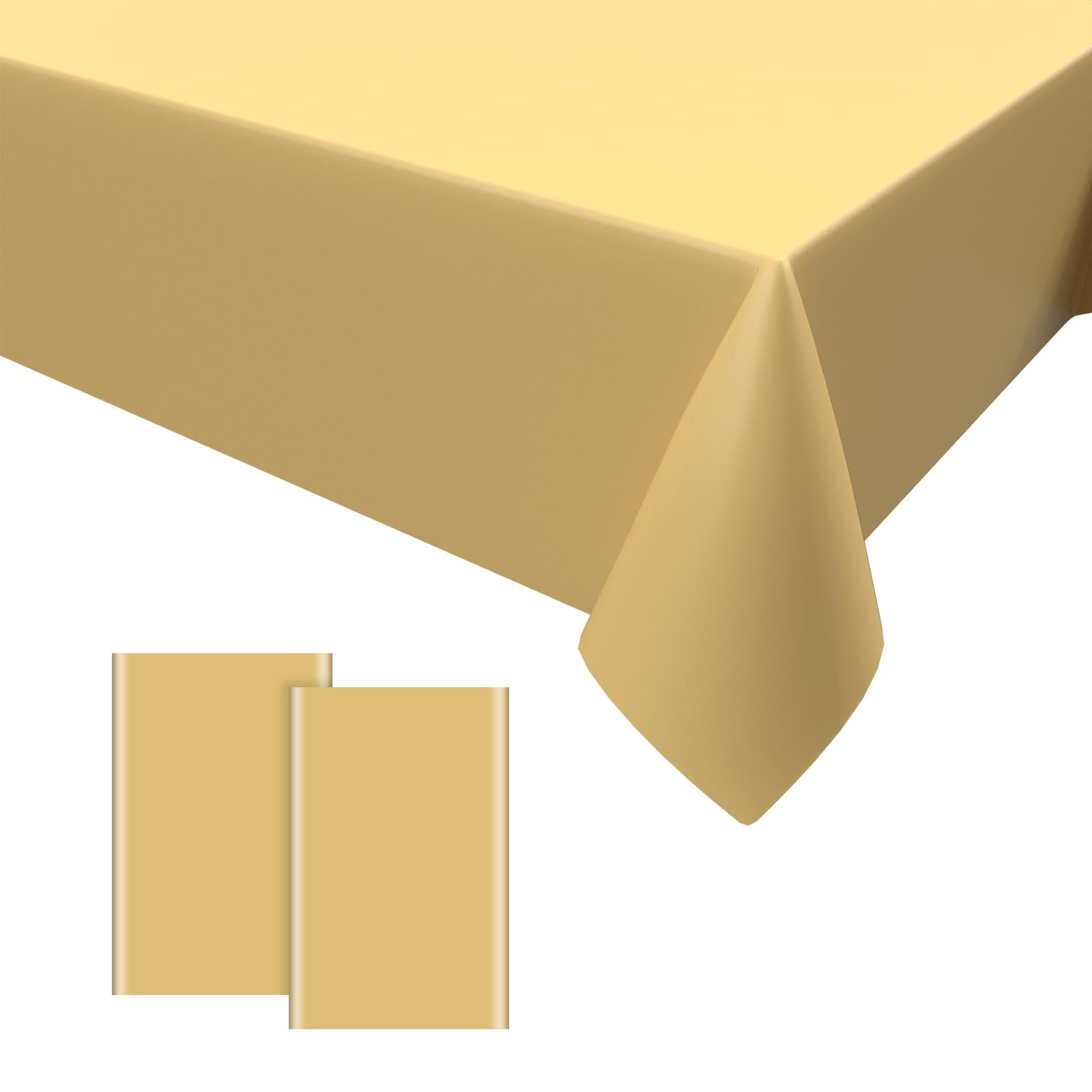 Mienocol Lot De 2 Nappes Jetables En Plastique Rectangulaires Pour Fête