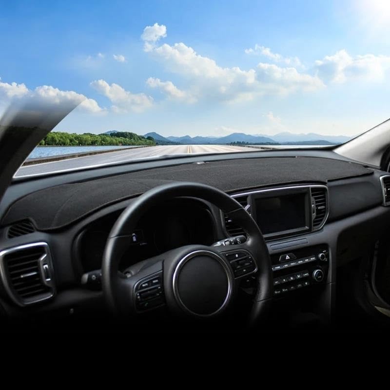 Tapis tableau bord de prestige pour Kia Sportage 4 style noir