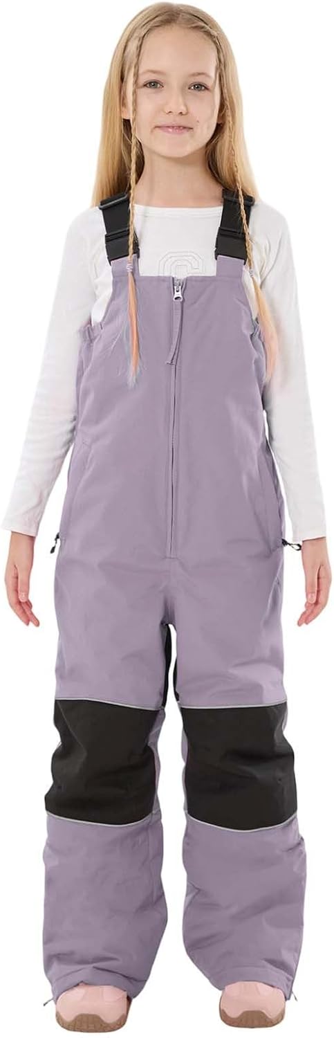 Kids Snow Bibs Girls Boys Snow Pants Ski Bib Snowboard Pants Insulated Waterproof Winter for Toddler Little Kid Teen