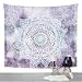 Jiamingyang Flower Elephant Print Wall Hanging Tapestry Bohemian Room Decor Bedding Rug (Large/80" x 60", Purple)