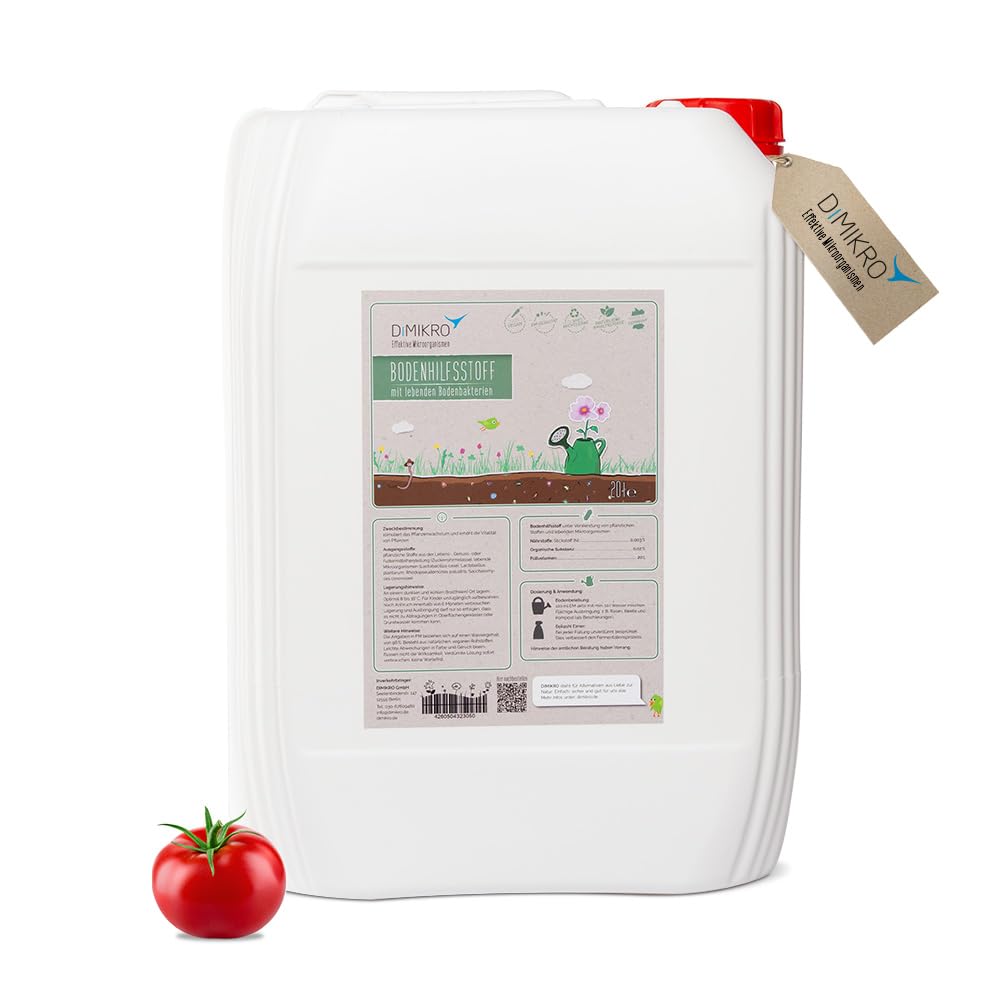 Micro-organismes efficaces - EM actif - DIMIKRO® Agent d'amélioration du sol - Prêt à l'emploi pour le jardin et l'agriculture, en tant qu'activateur de sol, accélérateur de compost, protection des