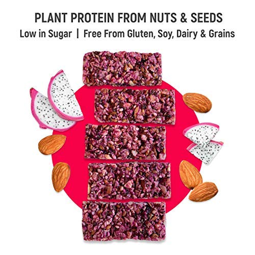 Tosi Organic SuperBites Vegan Snacks, 2.4oz (Pack of 12), Gluten Free, Omega 3s, Plant Protein Bars with Flax and Chia Seeds (Almond Dragonfruit) - Thumbnail 3