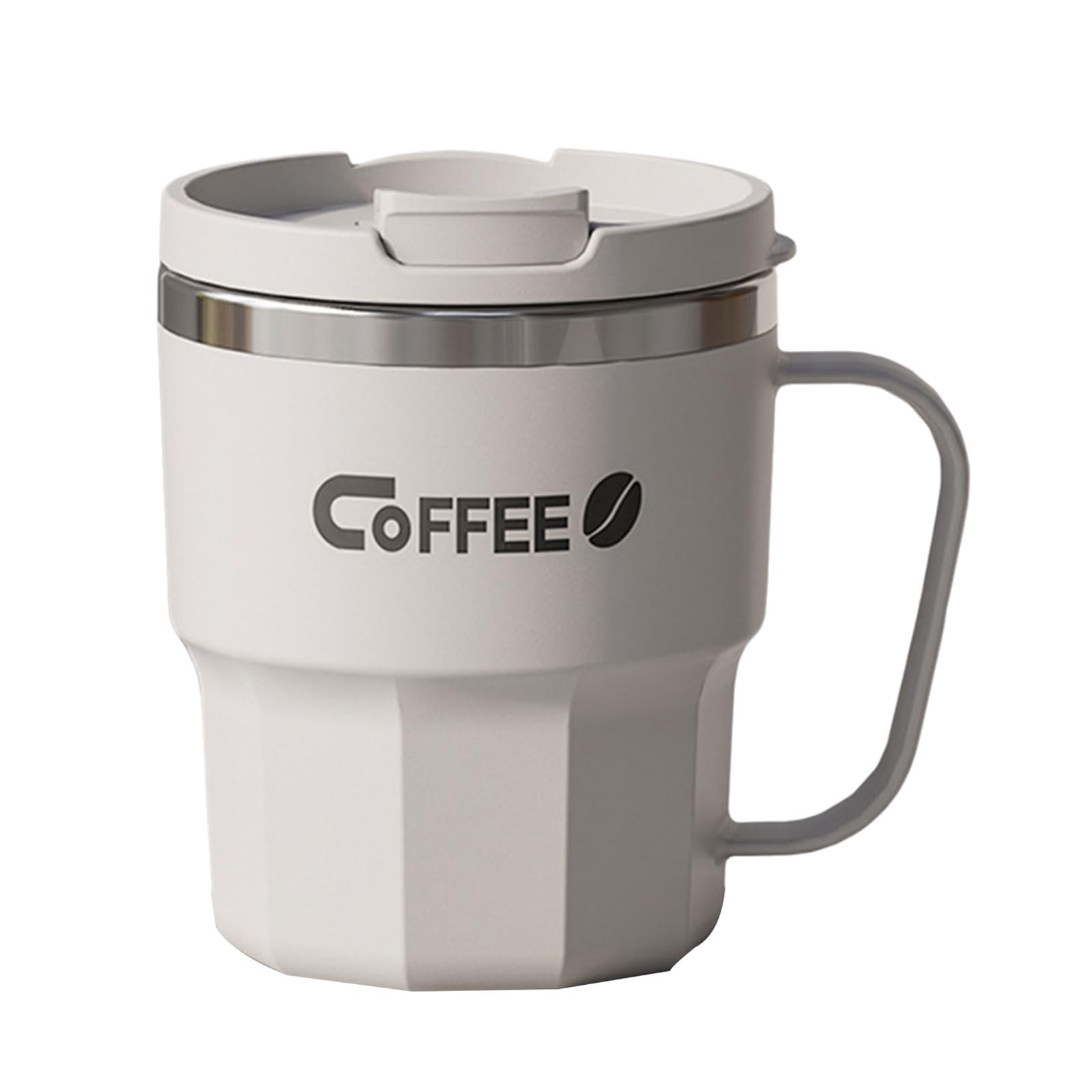 Xinsheinelry 304 Stainless Steel Insulated Mugs Elegant Stainless Steel Mugs Drinking Cup for Enjoy Beverages Spill Proof