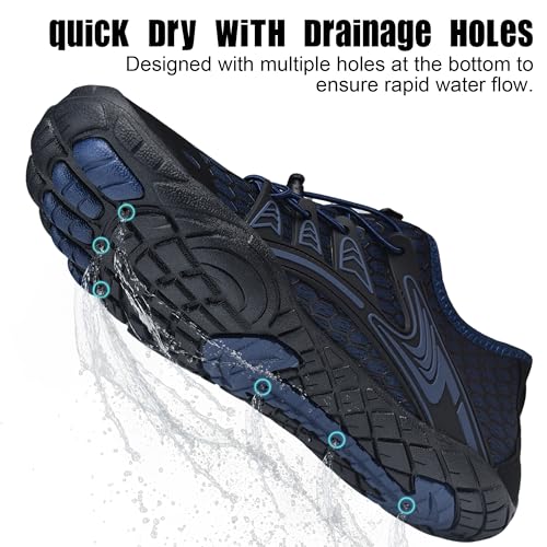 Image of Water Shoes Womens Mens, Barefoot Quick-Dry Aqua Shoes for Outdoor Swimming, Running, Training, Surfing, Hiking and Kayaking