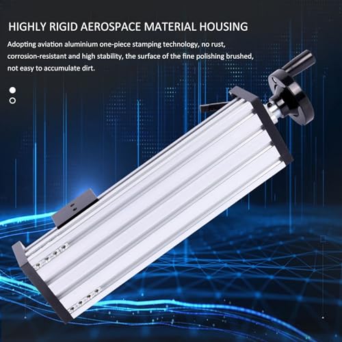 Guide en alliage d'aluminium pour automatisation précise non standard avec course ajustable