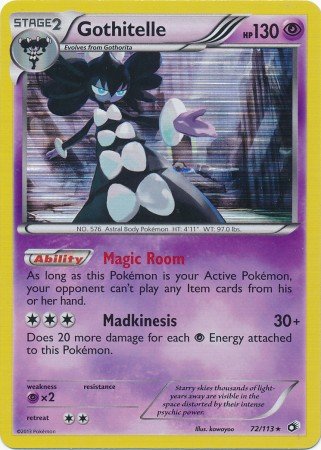 Amazon.com: Pokemon - Gothitelle (72/113) - Legendary